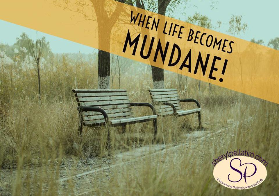 When Life Becomes Mundane!